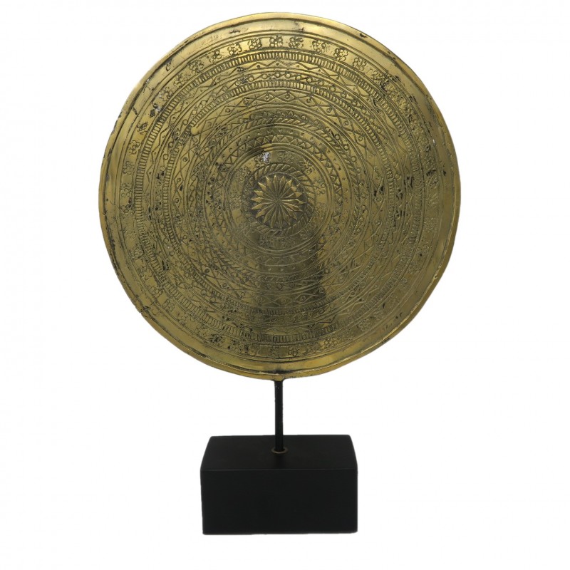COIN ON STAND DECO BRONZE GOLD COLOR       - DECOR ITEMS